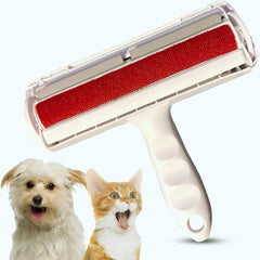 Reusable Pet Hair Remover Roller – Cat & Dog Fur Lint Roller for Couch, Carpet, Bedding & Clothes – Red/Blue Options