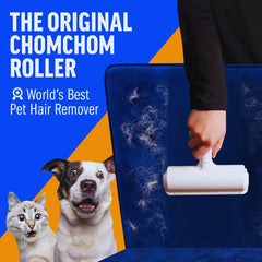 Reusable Pet Hair Remover Roller – Cat & Dog Fur Lint Roller for Couch, Carpet, Bedding & Clothes – Red/Blue Options