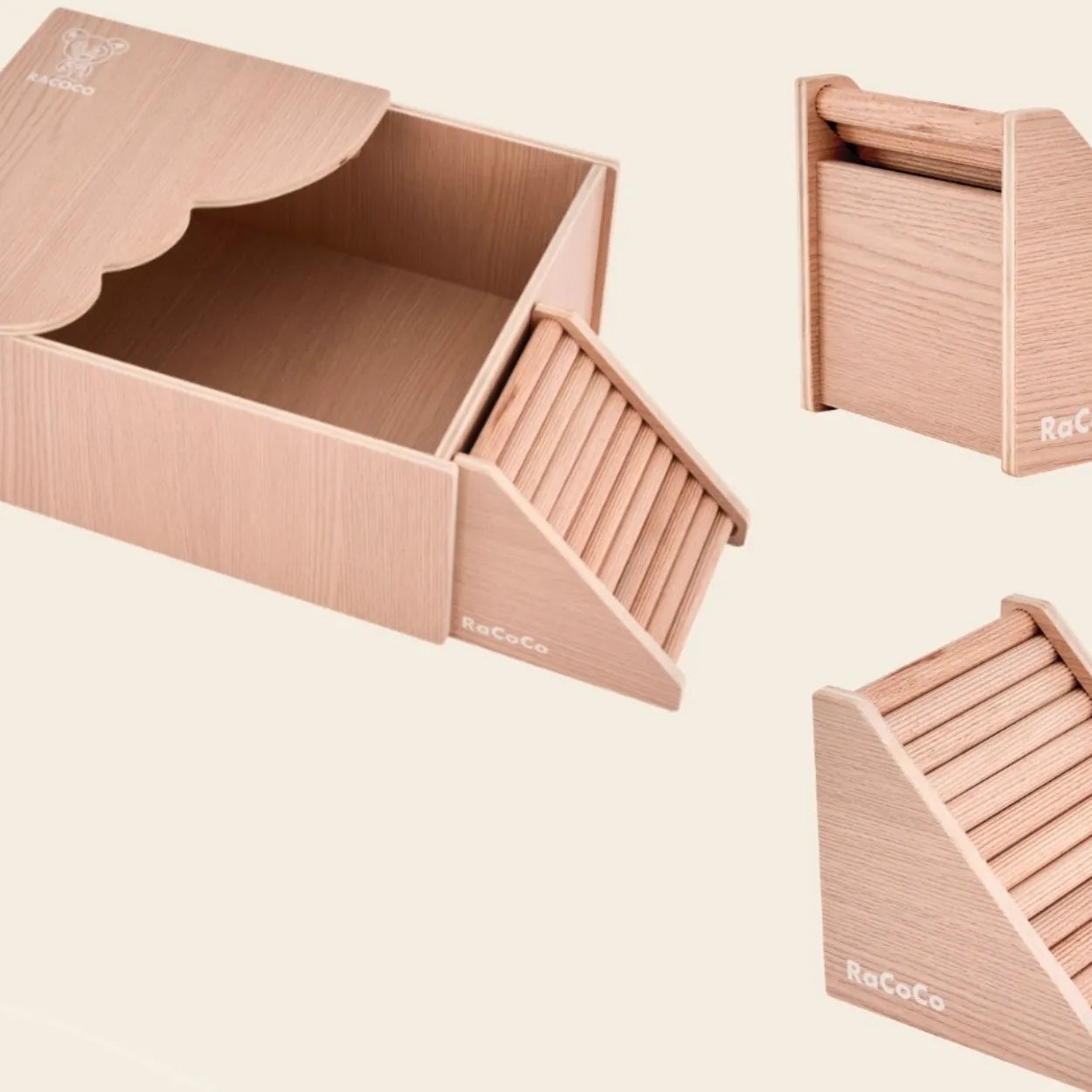 Hamster Sand Bath House with Wavy Platform | Hideout & Toilet for Syrian Hamster Cage Decor