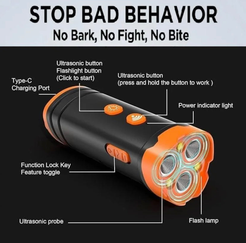 Dog Bark Deterrent Device 2025 -Ultrasonic Bark Control, Safe Alternative to Shock Collars, 8. Second Auto Shutdown, High-Quality ABS Plastic Waterproof Rechargeable Dog Training Collar Long. Range Ultrasonic Dog Bark Deterrent