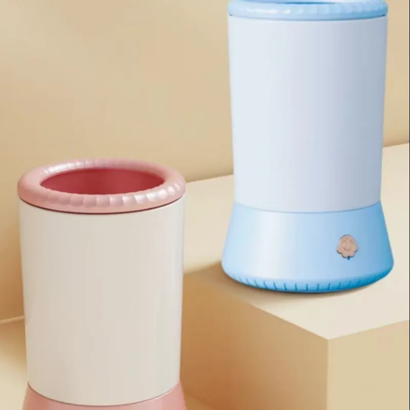 Automatic Pet Paw Cleaner Cup for Cats & Small Dogs – 360° Soft Silicone Brush, USB Rechargeable, Waterproof Grooming Tool