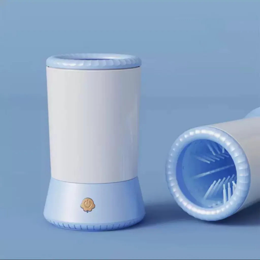 Automatic Pet Paw Cleaner Cup for Cats & Small Dogs – 360° Soft Silicone Brush, USB Rechargeable, Waterproof Grooming Tool